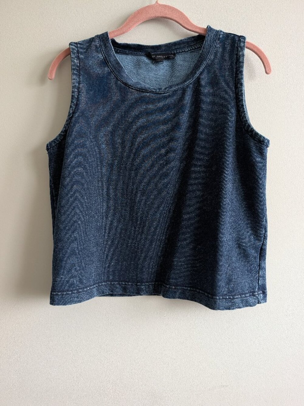 Jane And Delancey Acid Wash Blue Sleeveless Top Women's Size Small Relaxed Fit